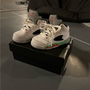 Air Jordan 5 V Retro BT Space Jam Poison Green 440890-115 Nike Toddler 6C